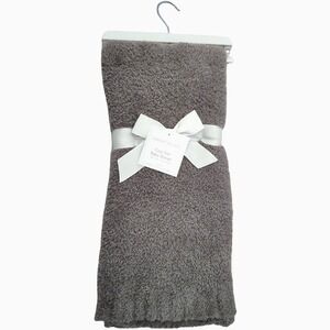 Manhattan Kids Cozy Knit‎ Baby Blanket Gray Super Soft 30x36 Solid NWT